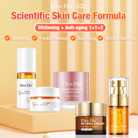 ELLEN ELLA Upgraded scientific skin care kit- 1+1>2-Restore youthful and glowing skin