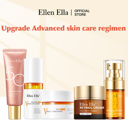 Ellen Ella upgrade Advanced skin care regimen 24-hour skin care-whitening + sun protection + anti-aging